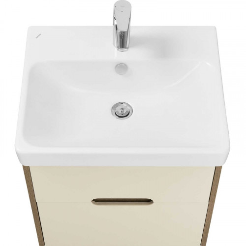 Тумба под раковину Aquaton Оливия 55 1A254201OLVG0 подвесная Бежевый Дуб Веллингтон МДФ / ЛДСП