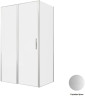 Душевой уголок Allen Brau Priority 120x80 3.31008.BA+3.31014.BA цвет профиля Серебро браш стекло прозрачное