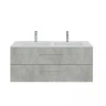 Тумба под раковину Creto Ares 120 10-1111BDuo подвесная цвет Beton