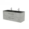 Тумба под раковину Creto Ares 120 10-1111BDuo подвесная цвет Beton