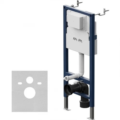 Инсталляция AM.PM PrimeFit I012709 для унитаза без клавиши смыва нержавеющая сталь