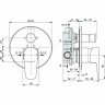 Смеситель для душа Ideal Standard Ceraplan III A6383AA Хром латунь встраиваемый