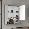 Зеркальный шкаф Equil Smile 70 szSMILE70 с подсветкой цвет Лен анрацит
