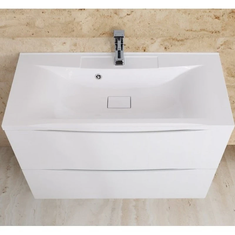 Тумба под раковину BelBagno Marino 70 MARINO-700-2C-PIA-BL-P Bianco Lucido МДФ / ЛДСП