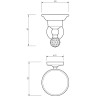 Мыльница Migliore Amerida 16575 Хром с кристаллом Swarovski