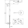 Душевая система Ideal Standard Ceratherm T125 A7589AA с термостатом Хром
