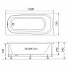 Акриловая ванна Triton Дина 170x75 Щ0000050444 без гидромассажа