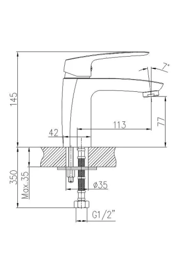 Смеситель для раковины Haiba HB10183 Хром