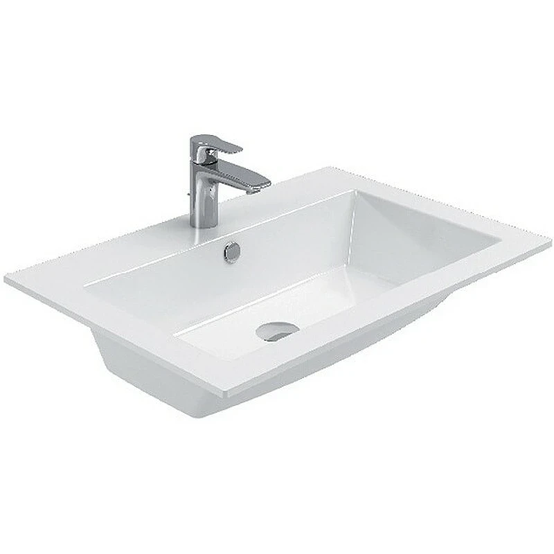 Тумба с раковиной Aquanet Lino 90 271950 подвесная Дуб Веллингтон МДФ / ЛДСП