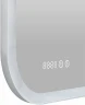 Зеркало Континент Bliss 800х600 ЗЛП450 с подсветкой с сенсорным выключателем с увеличительным зеркалом с подогревом с часами