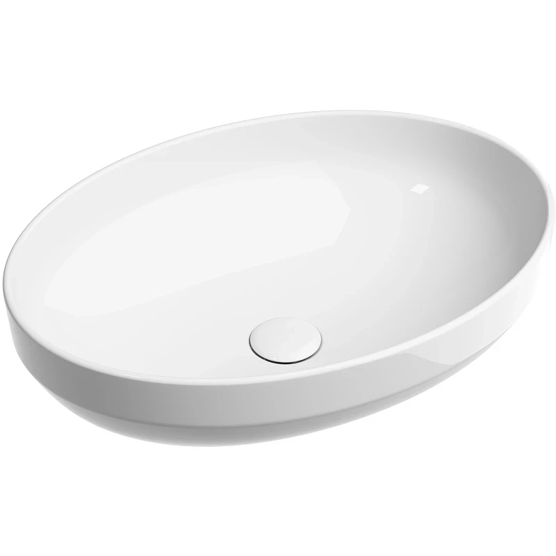 Раковина-чаша Ceramicanova Element 50 CN6056 Белая глянцевая фарфор накладная