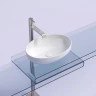 Раковина-чаша Ceramicanova Element 50 CN6056 Белая глянцевая фарфор накладная