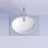 Раковина-чаша Ceramicanova Element 50 CN6056 Белая глянцевая фарфор накладная