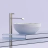 Раковина-чаша Ceramicanova Element 50 CN6056 Белая глянцевая фарфор накладная