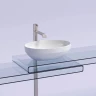 Раковина-чаша Ceramicanova Element 50 CN6056 Белая глянцевая фарфор накладная