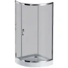 Душевой уголок AM.PM Like Solo Slide 90x90 W83UG-315-090CG профиль Хром глянцевый стекло тонированное