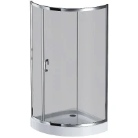 Душевой уголок AM.PM Like Solo Slide 90x90 W83UG-315-090CG профиль Хром глянцевый стекло тонированное