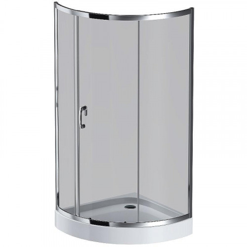 Душевой уголок AM.PM Like Solo Slide 90x90 W83UG-315-090CG профиль Хром глянцевый стекло тонированное