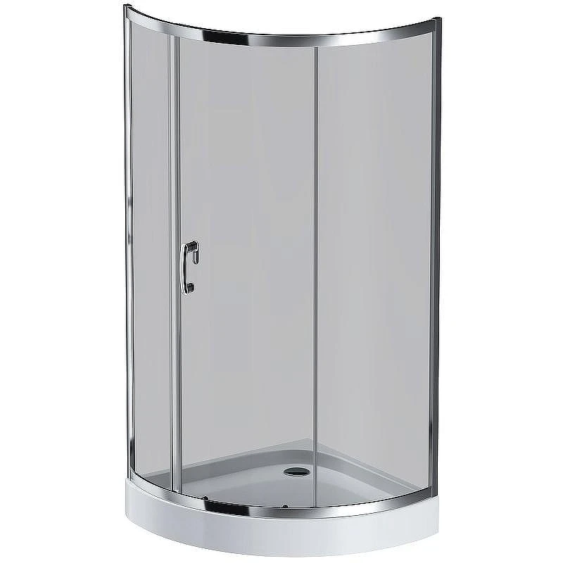 Душевой уголок AM.PM Like Solo Slide 90x90 W83UG-315-090CG профиль Хром глянцевый стекло тонированное