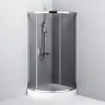 Душевой уголок AM.PM Like Solo Slide 90x90 W83UG-315-090CG профиль Хром глянцевый стекло тонированное