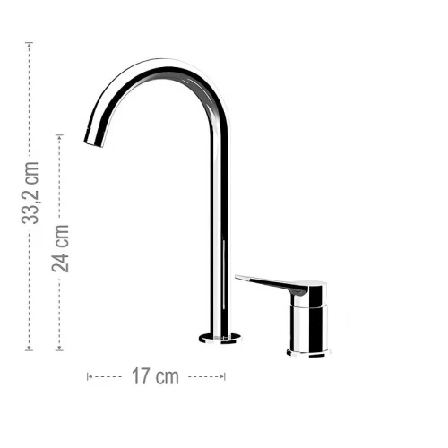 Смеситель для раковины Remer Slash Dot SL57LBO цвет Белый матовый