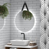 Зеркало Bellezza Жаклин 65 4616410520012 с подсветкой с инфракрасным выключателем МДФ / ЛДСП, стекло