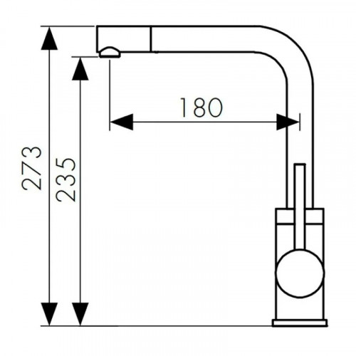 Смеситель для кухни Kaiser Teka 13144 Хром латунь