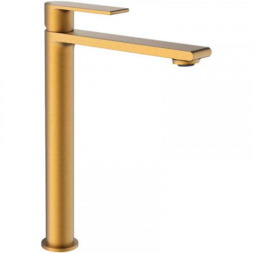 Смеситель для раковины Vincea Vogue VBF-1V2BG Брашированное золото латунь