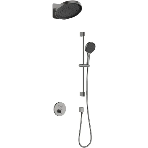 Душевая система AQUAme AQM8403GM с термостатом Металл латунь встраиваемый