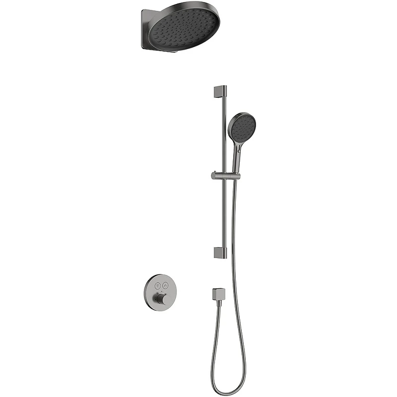 Душевая система AQUAme AQM8403GM с термостатом Металл латунь встраиваемый