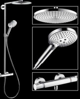 Душевая система Hansgrohe Raindance Select S 27133000 с термостатом Хром латунь на стену
