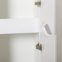 Шкаф пенал BelBagno 32 ACQUA-1600-2A-SC-BL-P подвесной Bianco Lucido МДФ / ЛДСП