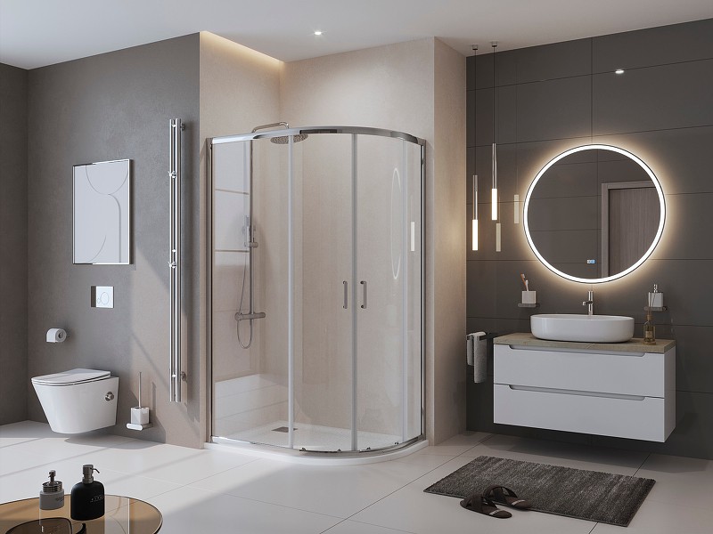 Душевой поддон из искусственного камня BelBagno Uno 120x80 L TRAY-MR-UNO-RH-120/80-550-35-W-L Белый