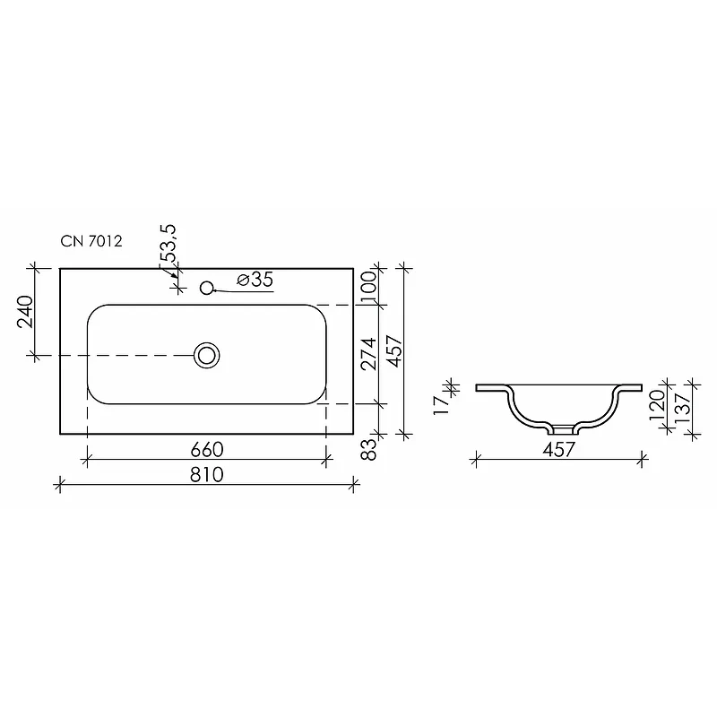 Раковина Ceramicanova GRACE 81 CN7012MC цвет Капучино матовый