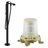 Смеситель для ванны Hansgrohe Vivenis 75445670S цвет Черный матовый