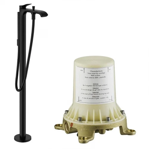 Смеситель для ванны Hansgrohe Vivenis 75445670S цвет Черный матовый