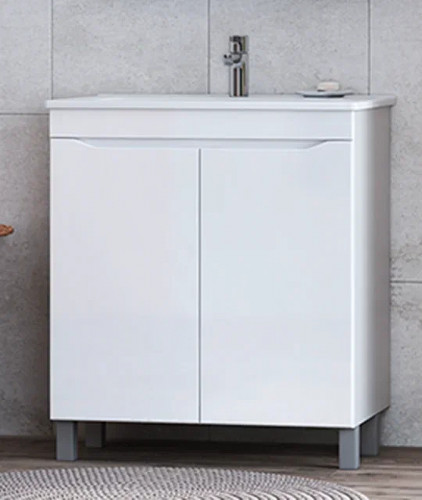 Тумба под раковину Vigo Grani 75 tn.GRI.OSK.75.2D Белая МДФ / ЛДСП