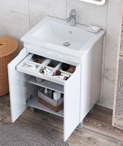 Тумба под раковину Vigo Grani 75 tn.GRI.OSK.75.2D Белая МДФ / ЛДСП