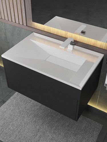 Раковина Uperwood Lotus Premium 80 35490000000 цвет Белый глянцевый