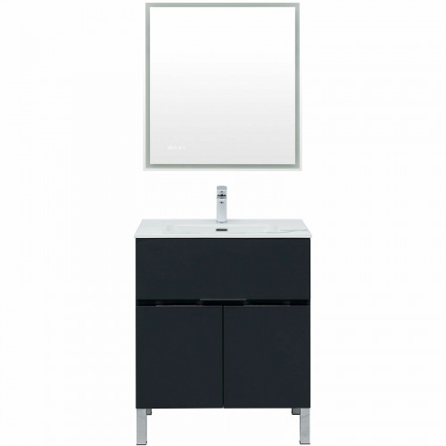 Тумба под раковину Aquanet Алвита New 70 303900 Антрацит МДФ / ЛДСП
