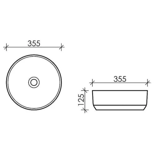 Раковина-чаша Sancos Ceramicanova Element 36 CN6005 Белая