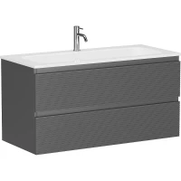 Тумба под раковину Sancos Folk 100 FL100GS подвесная Grey soft МДФ / ЛДСП