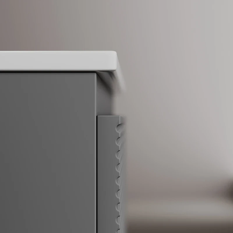 Тумба под раковину Sancos Folk 100 FL100GS подвесная Grey soft МДФ / ЛДСП