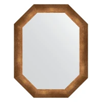 Зеркало Evoform Octagon 57х72 BY 7079 в багетной раме - Состаренная бронза 66