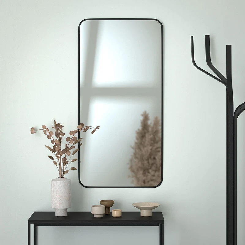 Зеркало Evoform Colora 120х60 BY 0438 с окантовкой - Черный цвет стекло