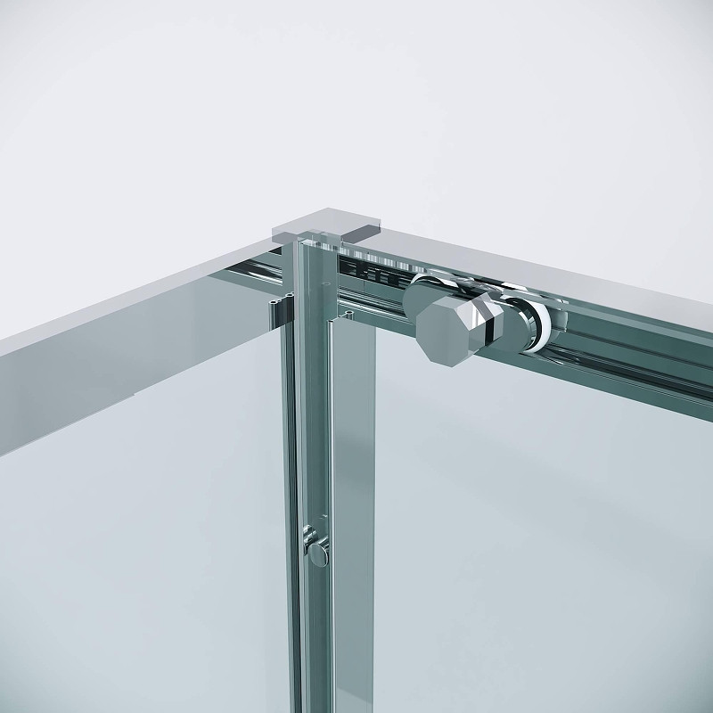 Душевая стенка Grossman Style 100 200.K33.05.100.10.00 профиль Хром стекло прозрачное