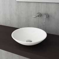 Раковина-чаша Bocchi Venezia 40 1120-001-0125 Белая глянцевая фарфор накладная