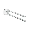 Полотенцедержатель Hansgrohe 41512000 двойной цвет Хром