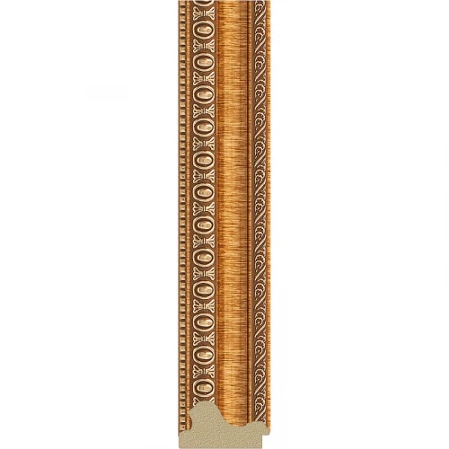 Зеркало Evoform Octagon 56х56 BY 3977 в багетной раме - Золотые бусы на бронзе 60 мм
