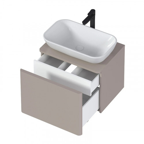 Тумба под раковину 1MarKa Wish 60П Ц0000031564 подвесная цвет Капучино